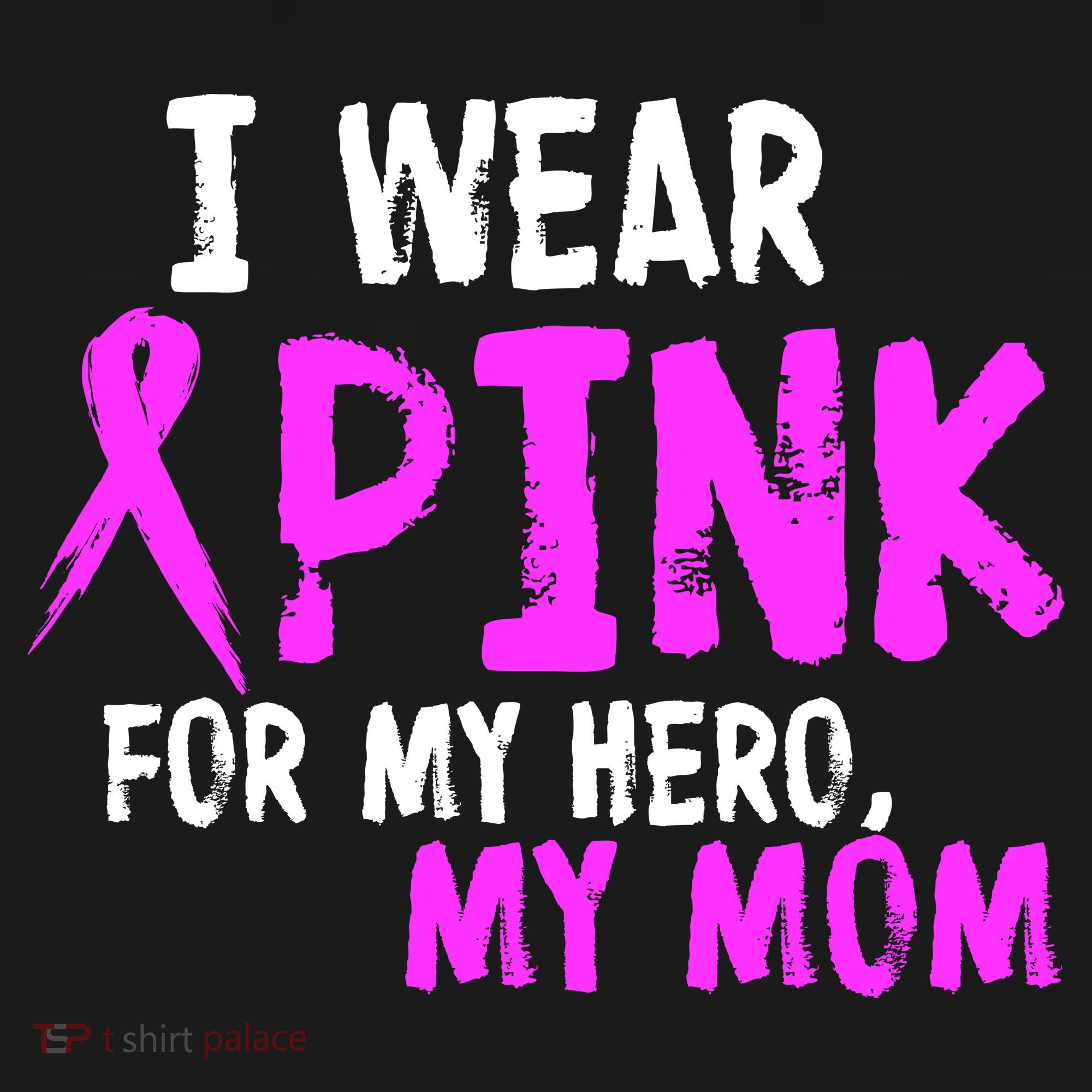 I Wear Pink For My Hero My Mom Kids Long Sleeve Shirt