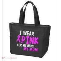 I Wear Pink For My Hero My Mom Tote Bag thumb 3