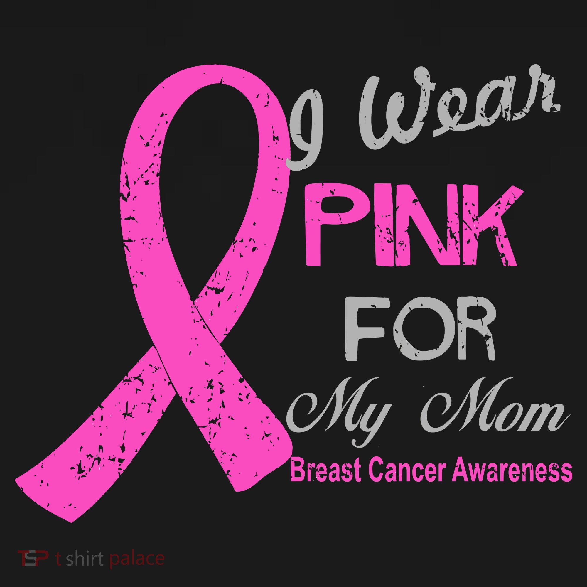 I Wear Pink For My Mom Breast Cancer Awareness Women's Hoodie