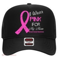 I Wear Pink For My Mom Breast Cancer Awareness Hat thumb 0