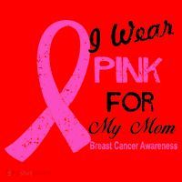 I Wear Pink For My Mom Breast Cancer Awareness Santa Hat thumb 1