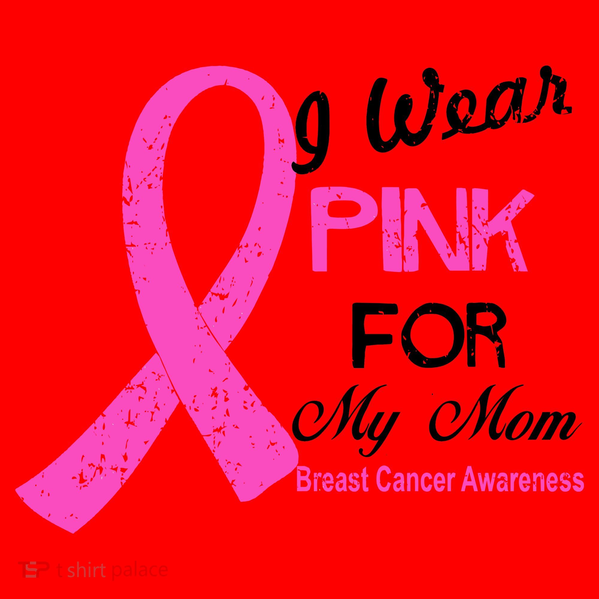 I Wear Pink For My Mom Breast Cancer Awareness Santa Hat