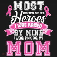 I Wear Pink For My Mom My Hero-Breast Cancer Awareness Visor thumb 3