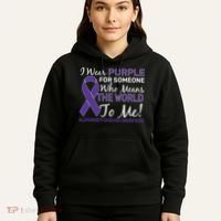 I Wear Purple Alzheimer's Disease Awareness Hoodie thumb 5