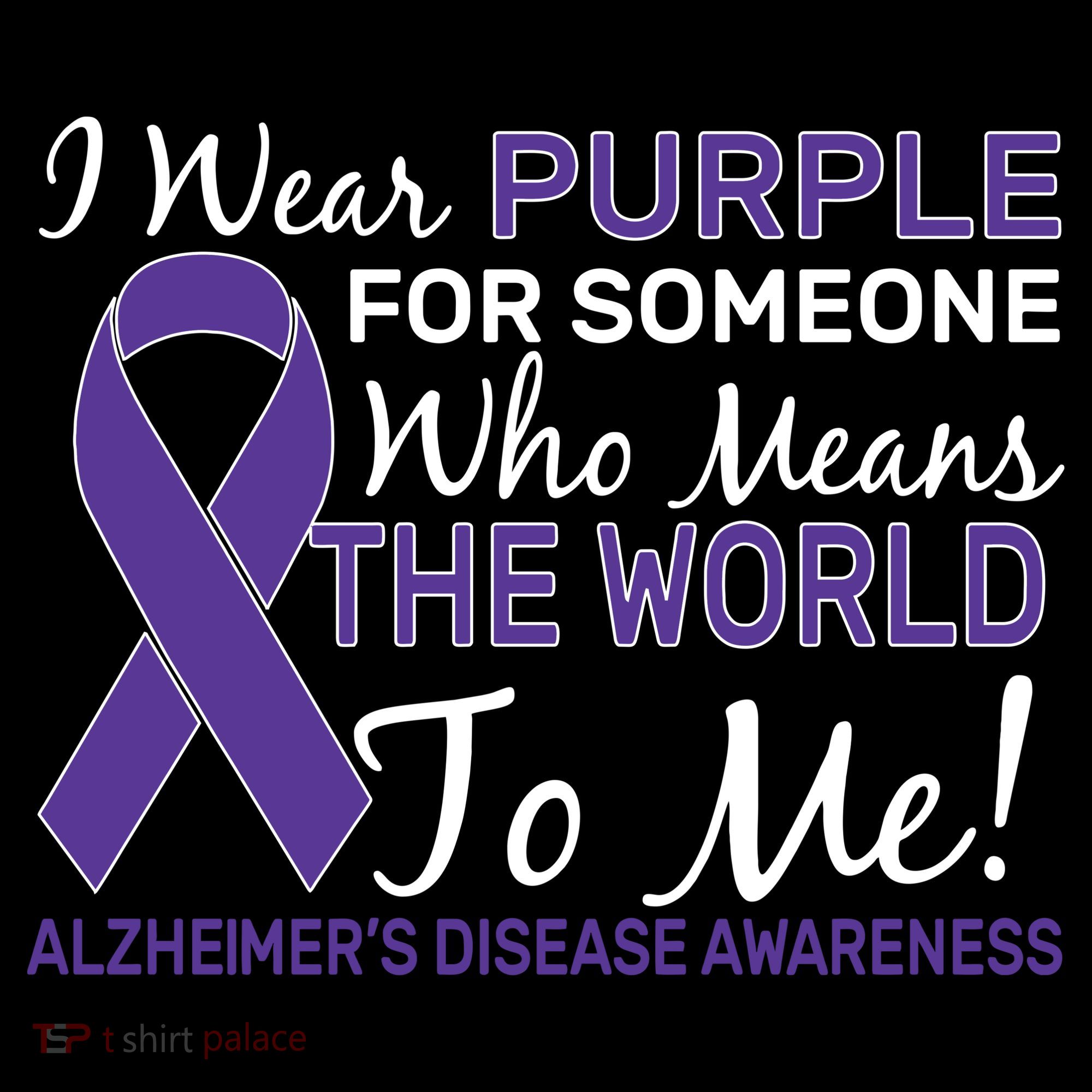 I Wear Purple Alzheimer's Disease Awareness Hoodie
