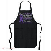 I Wear Purple Alzheimer's Disease Awareness Apron thumb 0