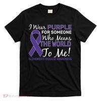 I Wear Purple Alzheimer's Disease Awareness T-Shirt thumb 0