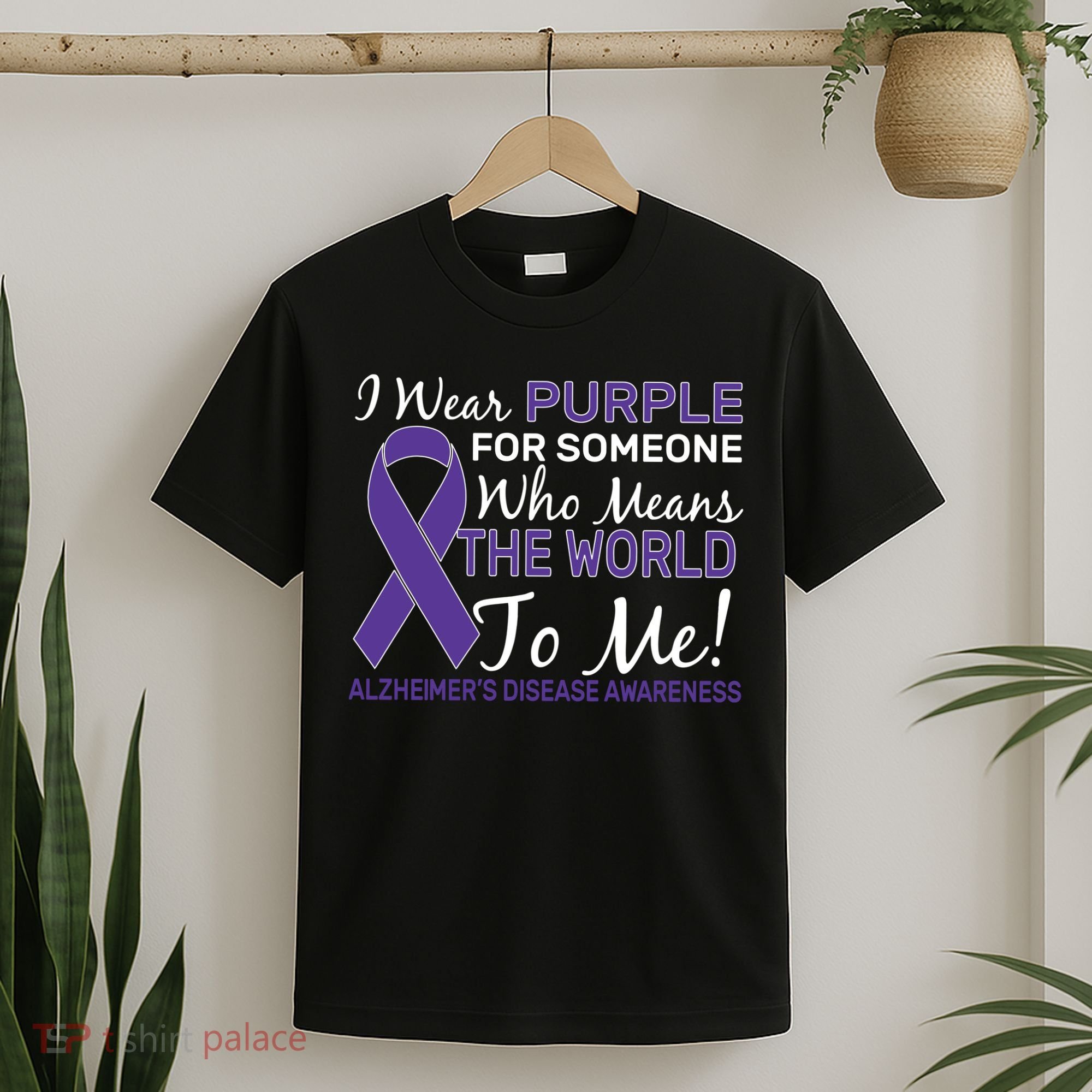 I Wear Purple Alzheimer's Disease Awareness T-Shirt