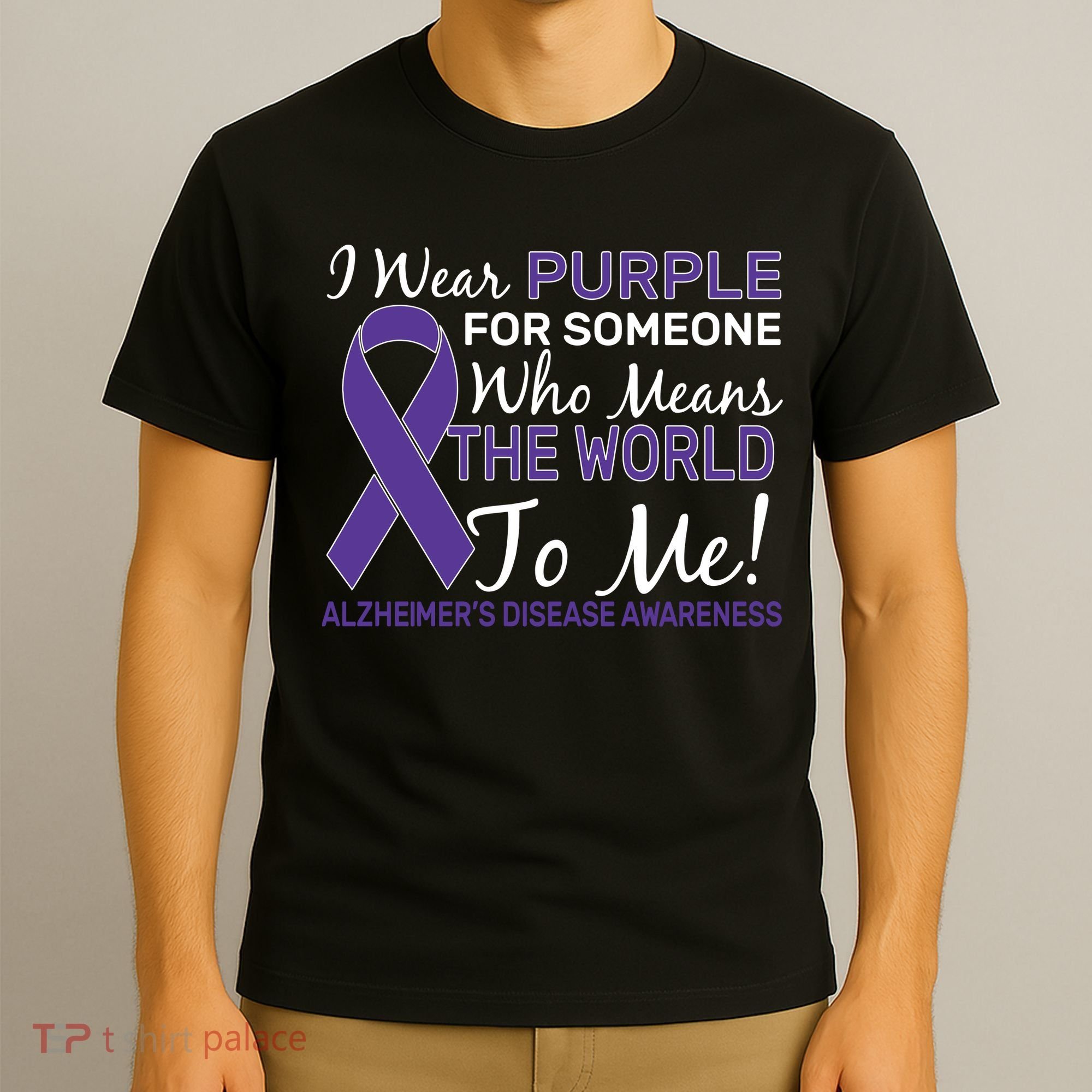 I Wear Purple Alzheimer's Disease Awareness T-Shirt