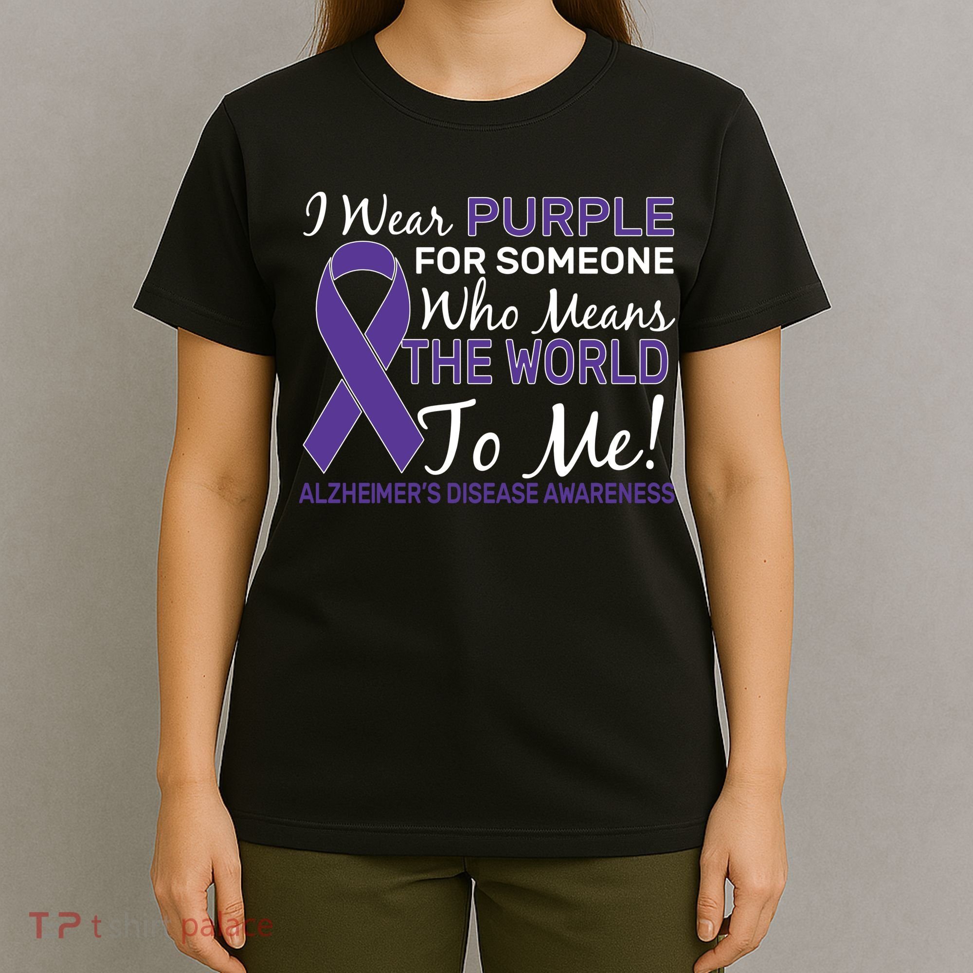 I Wear Purple Alzheimer's Disease Awareness T-Shirt