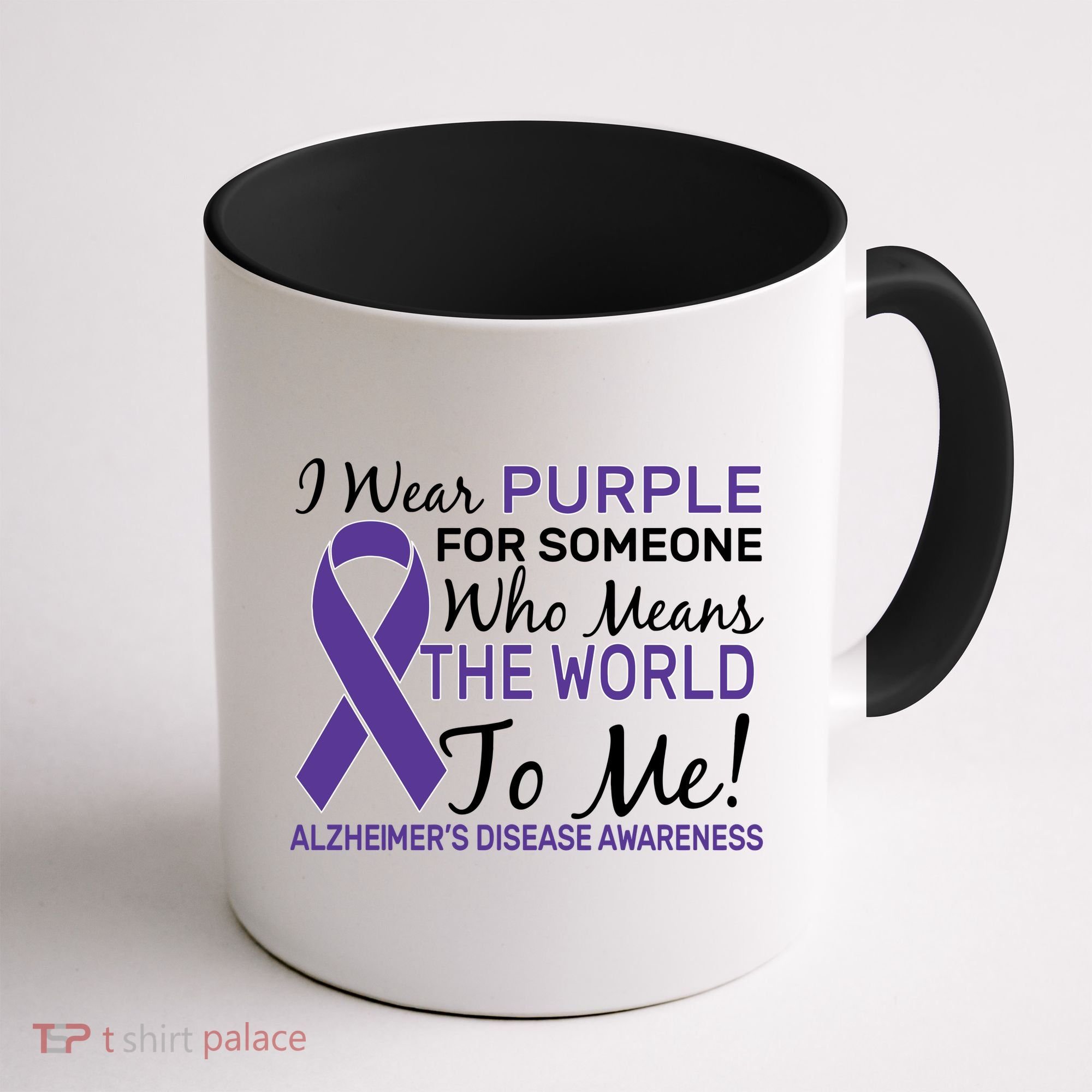 I Wear Purple Alzheimer's Disease Awareness Coffee Mug
