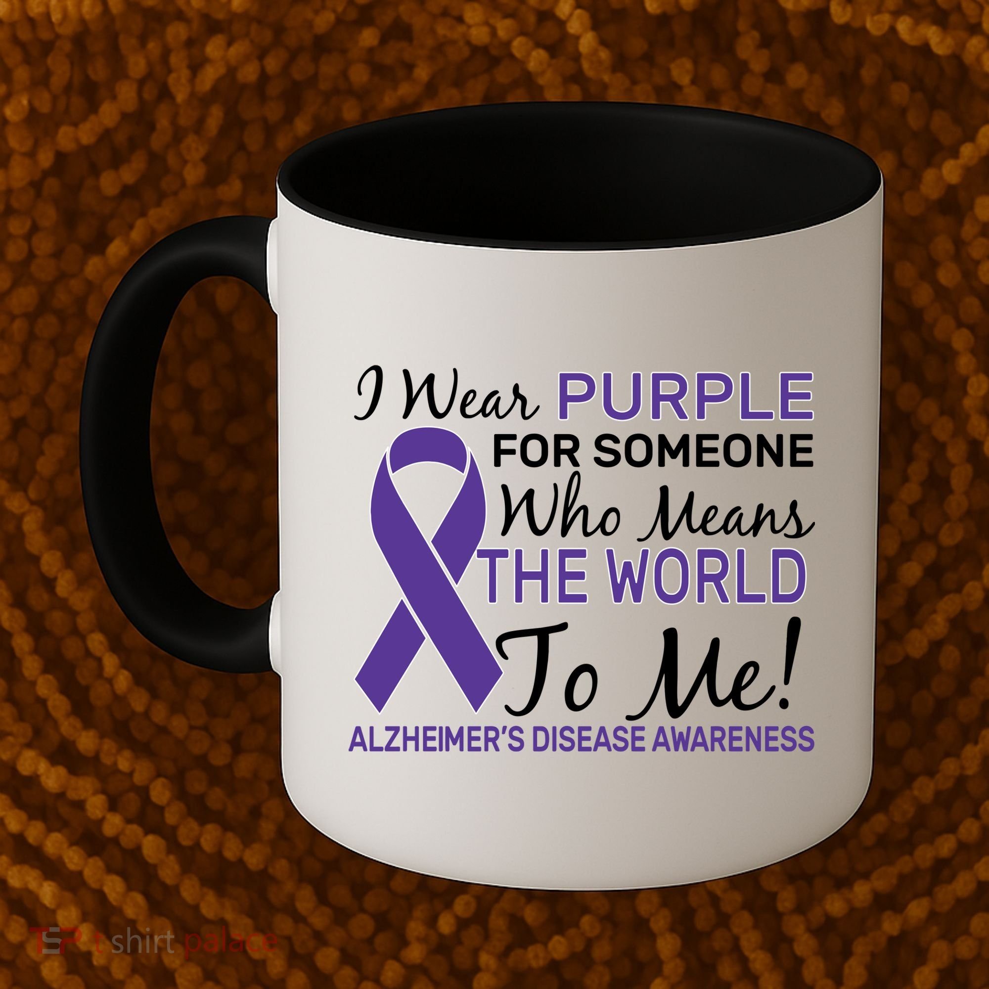 I Wear Purple Alzheimer's Disease Awareness Coffee Mug