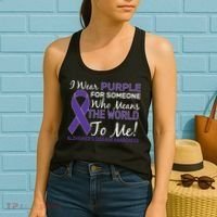 I Wear Purple Alzheimer's Disease Awareness Women's Tank Top thumb 2