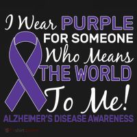 I Wear Purple Alzheimer's Disease Awareness Women's Tank Top thumb 5