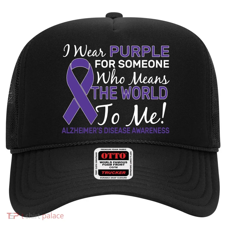 I Wear Purple Alzheimer's Disease Awareness Hat