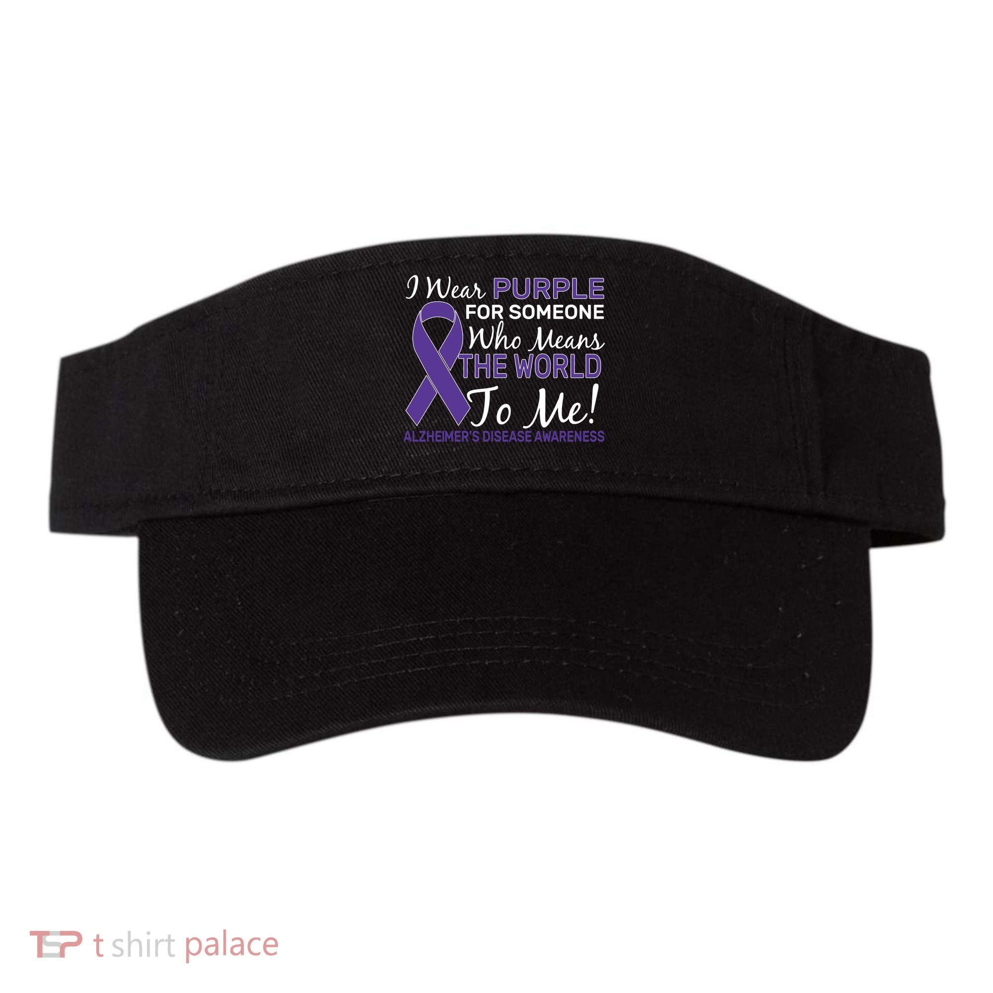 I Wear Purple Alzheimer's Disease Awareness Visor