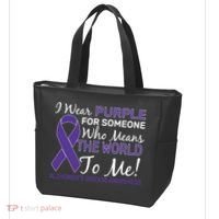 I Wear Purple Alzheimer's Disease Awareness Tote Bag thumb 3