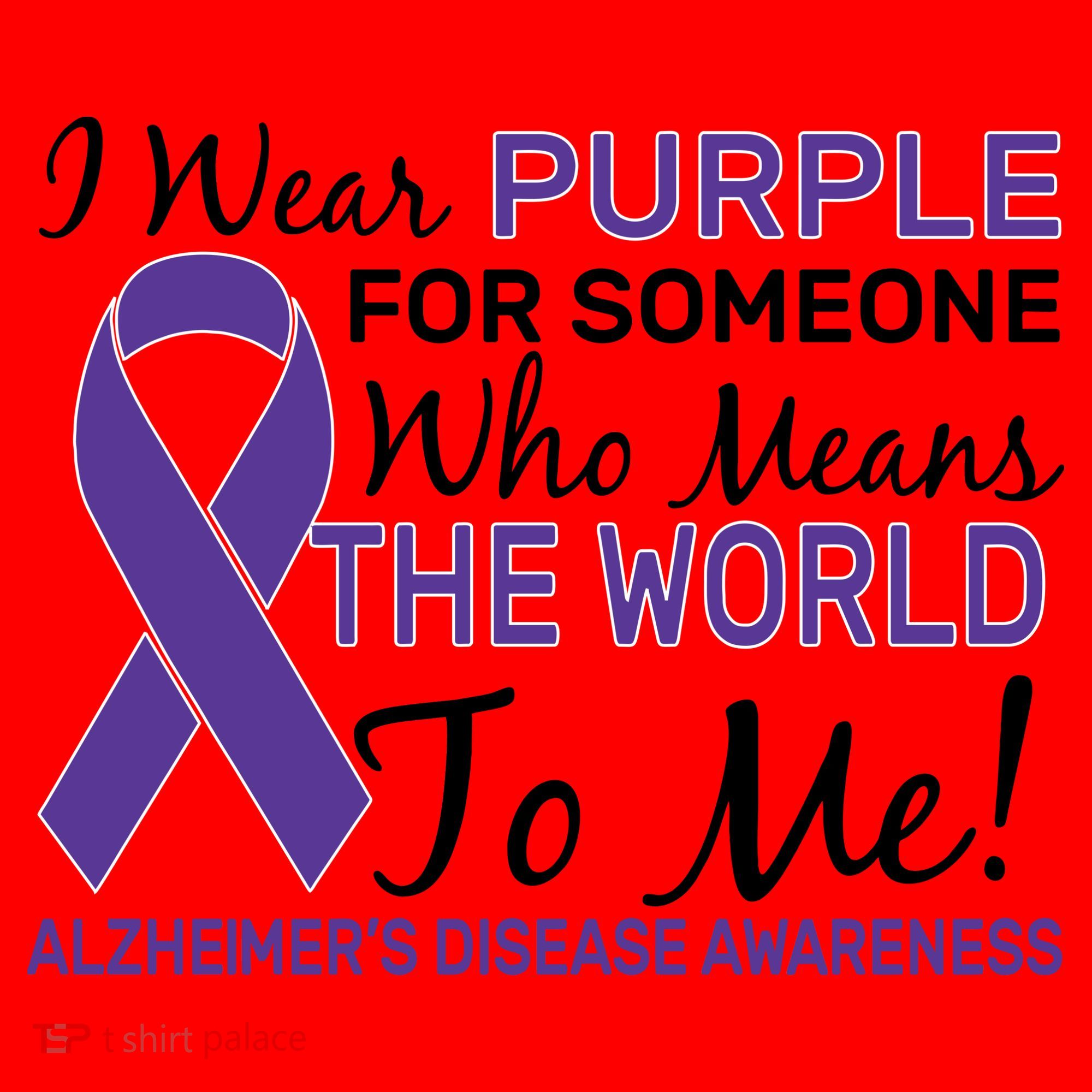 I Wear Purple Alzheimer's Disease Awareness Santa Hat