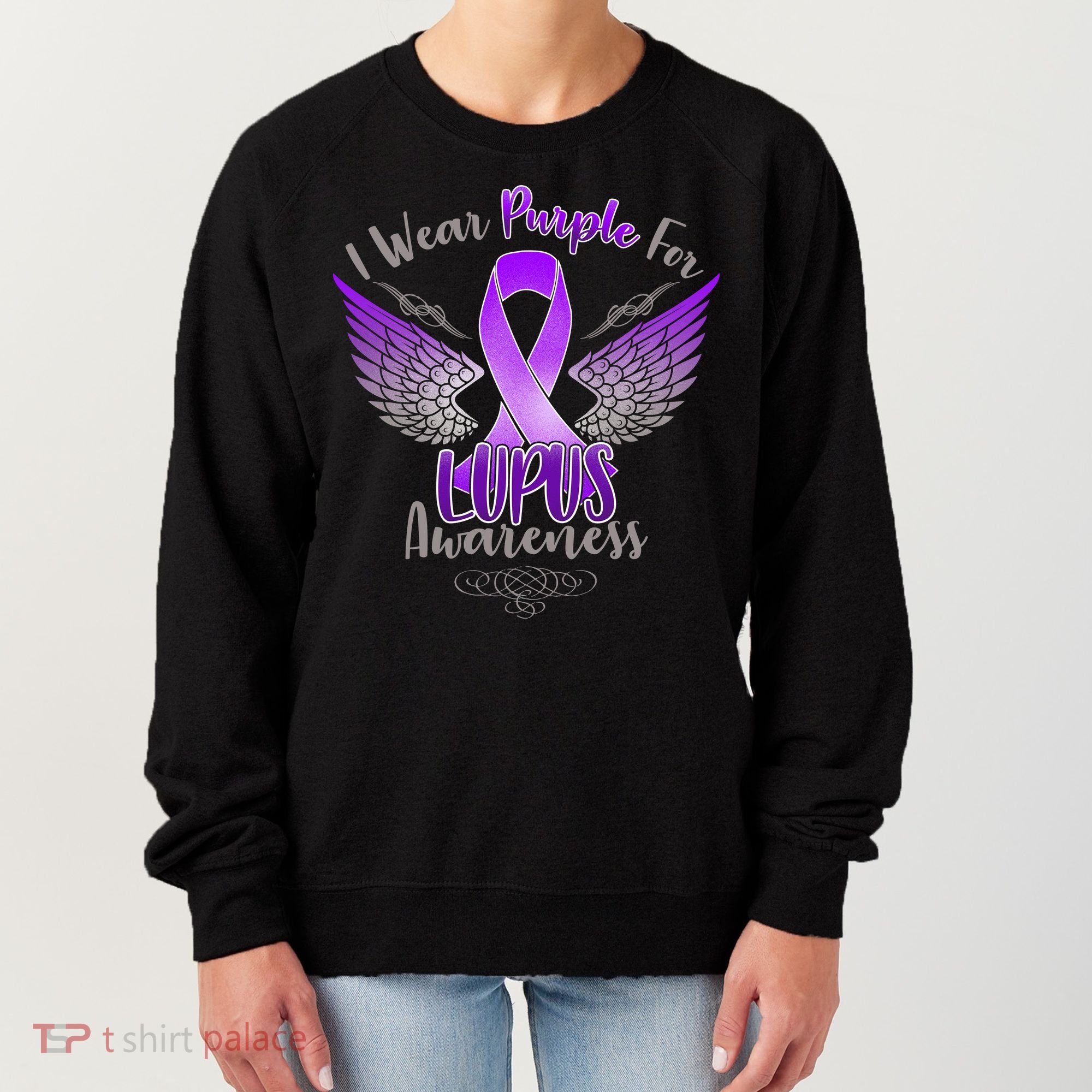 I Wear Purple For Lupus Awareness Women's Sweatshirt