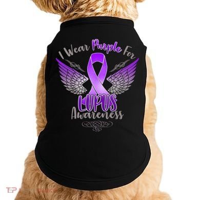 I Wear Purple For Lupus Awareness Doggie Tank