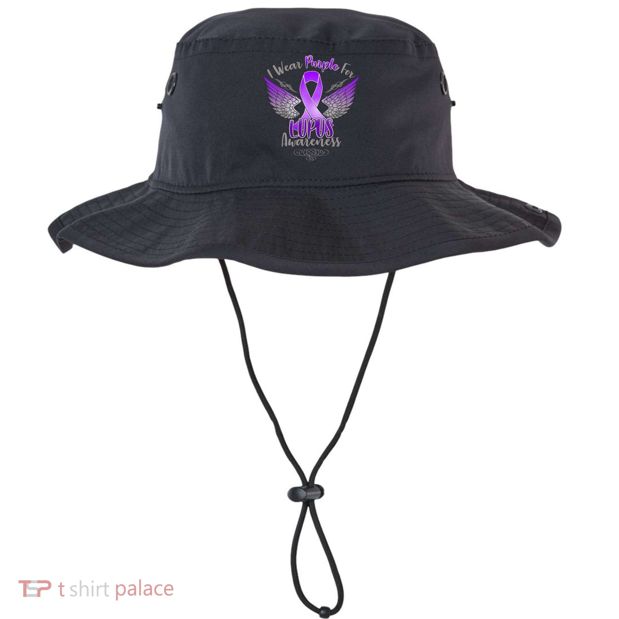 I Wear Purple For Lupus Awareness Bucket Hat
