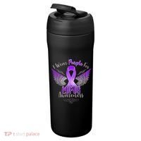 I Wear Purple For Lupus Awareness 24oz Duet Stainless Steel Tumbler thumb 3