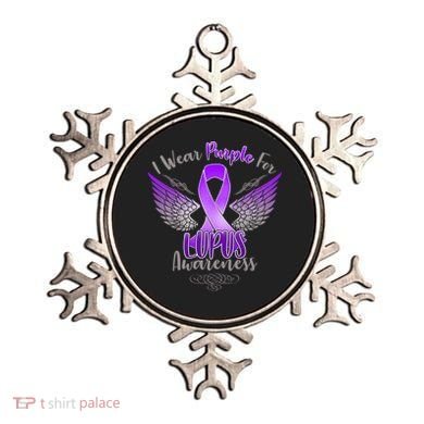 I Wear Purple For Lupus Awareness Ornament