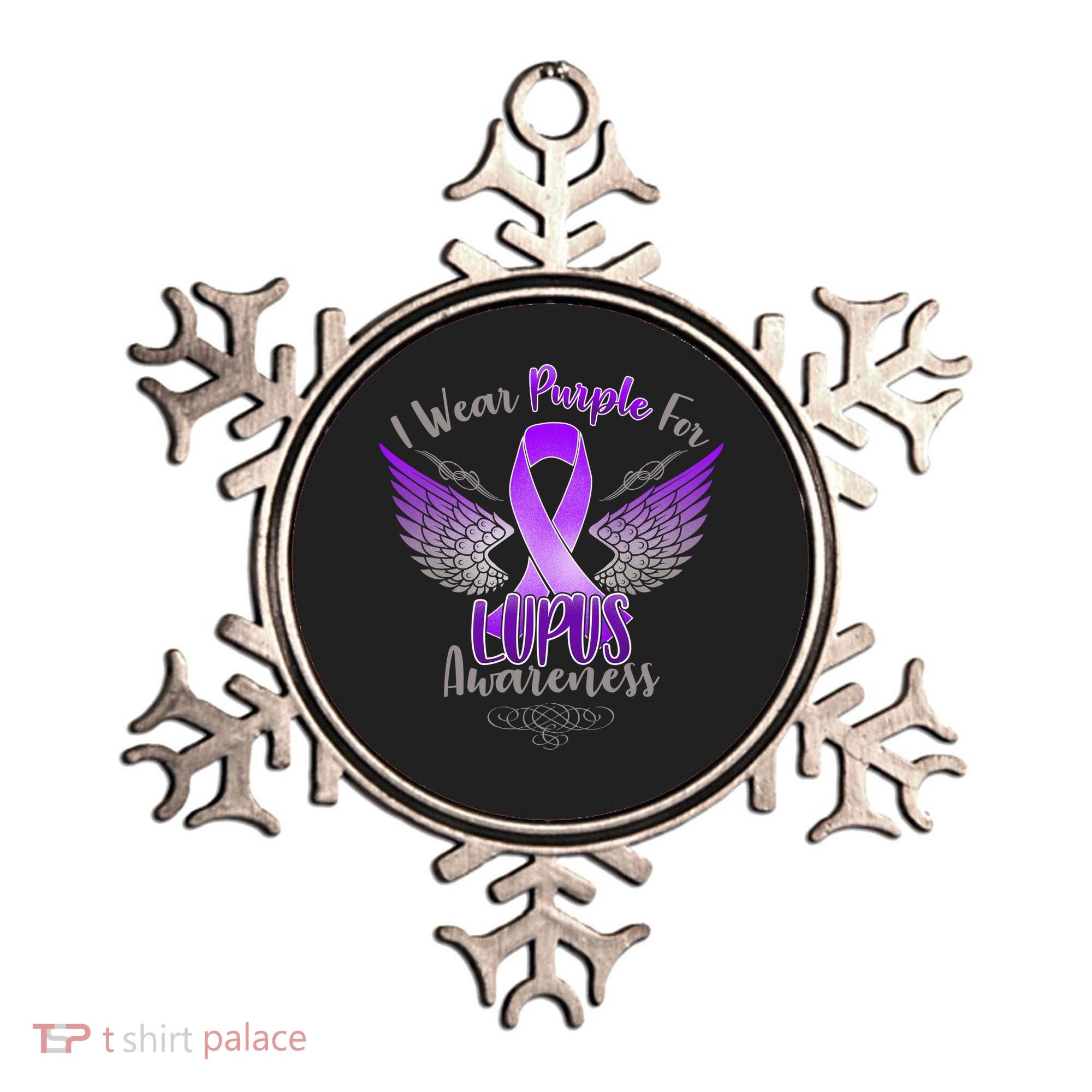 I Wear Purple For Lupus Awareness Ornament