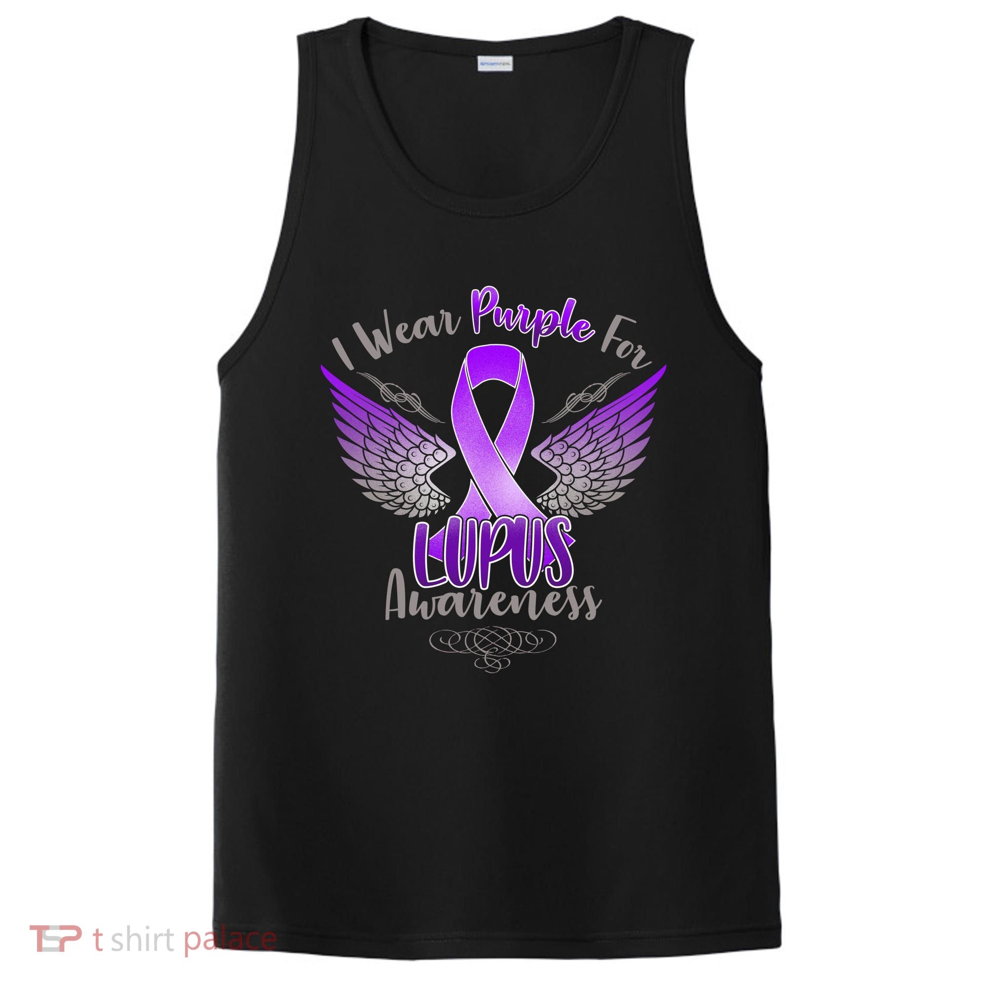 I Wear Purple For Lupus Awareness PosiCharge Competitor Tank