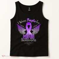 I Wear Purple For Lupus Awareness Tank Top thumb 2