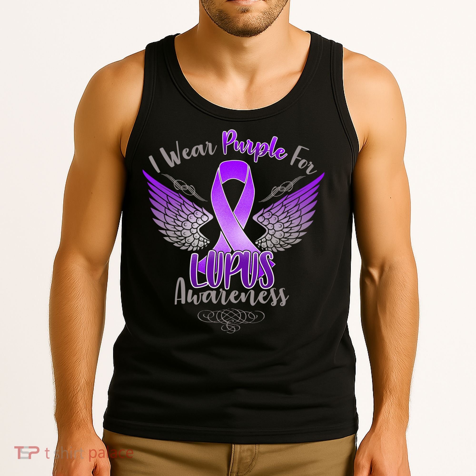 I Wear Purple For Lupus Awareness Tank Top