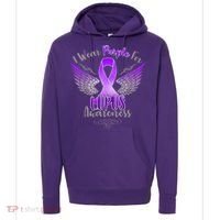 I Wear Purple For Lupus Awareness Hoodie thumb 0