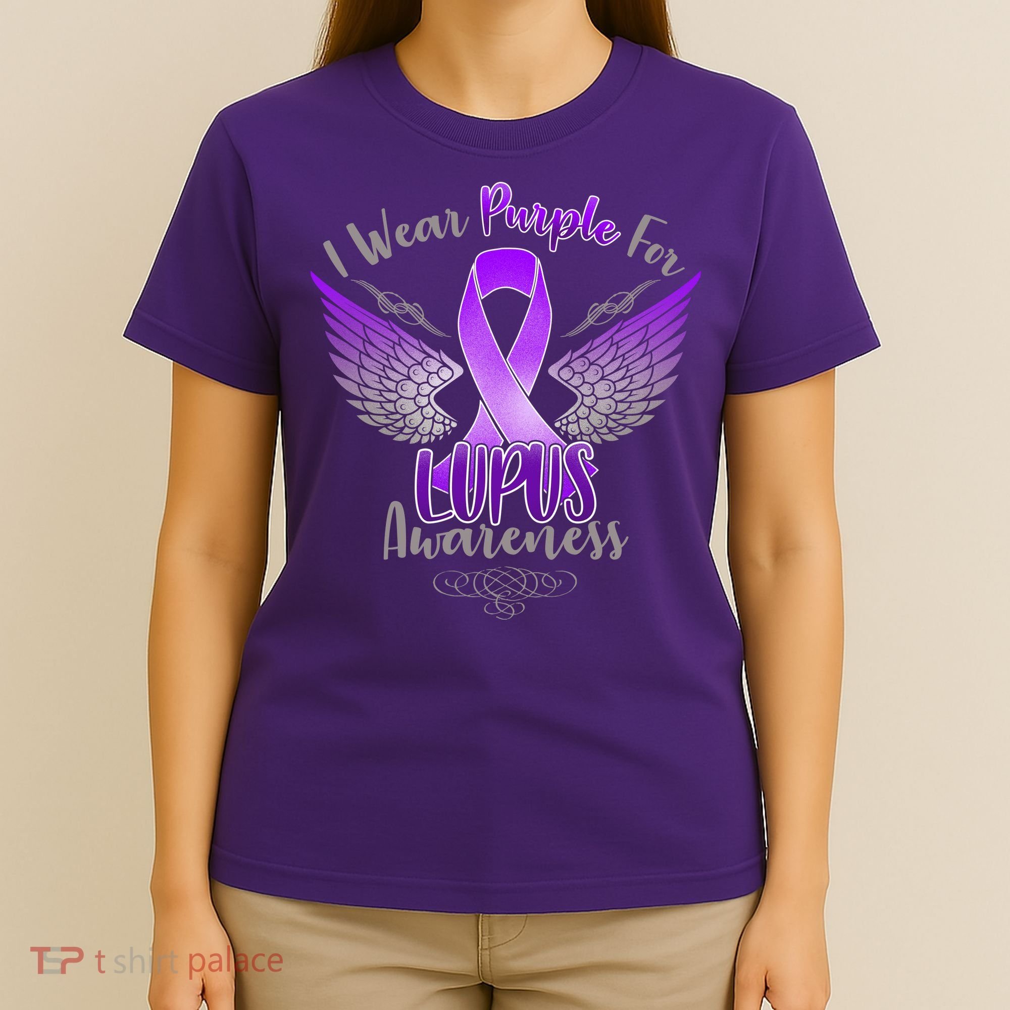 I Wear Purple For Lupus Awareness T-Shirt