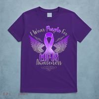 I Wear Purple For Lupus Awareness T-Shirt thumb 5