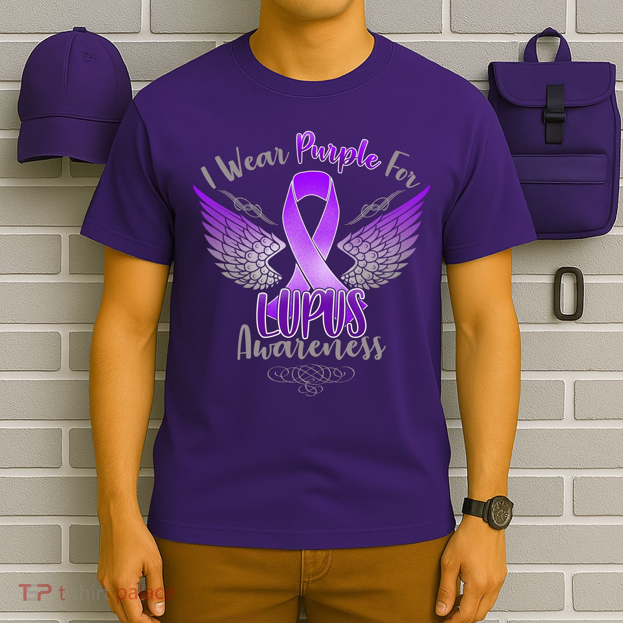 I Wear Purple For Lupus Awareness T-Shirt
