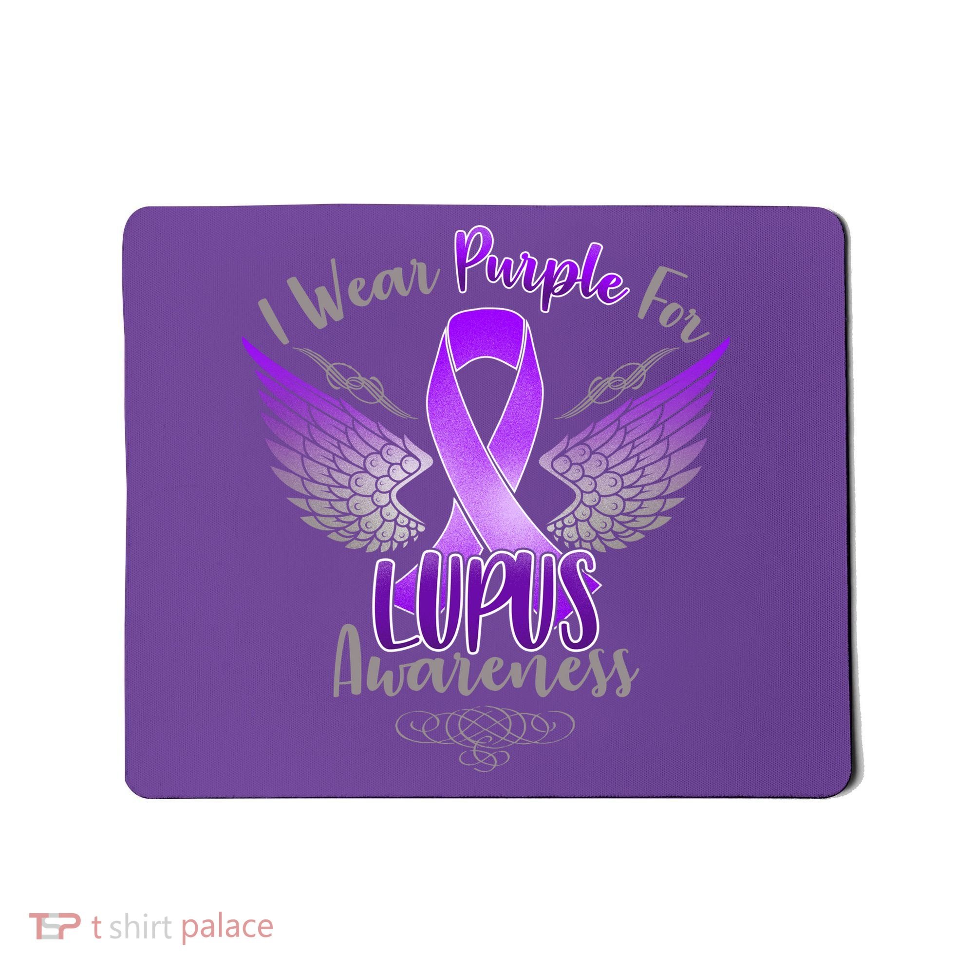 I Wear Purple For Lupus Awareness Mousepad