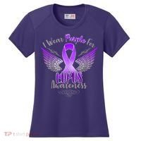 I Wear Purple For Lupus Awareness Women's Cooling Performance Crew T-Shirt thumb 0