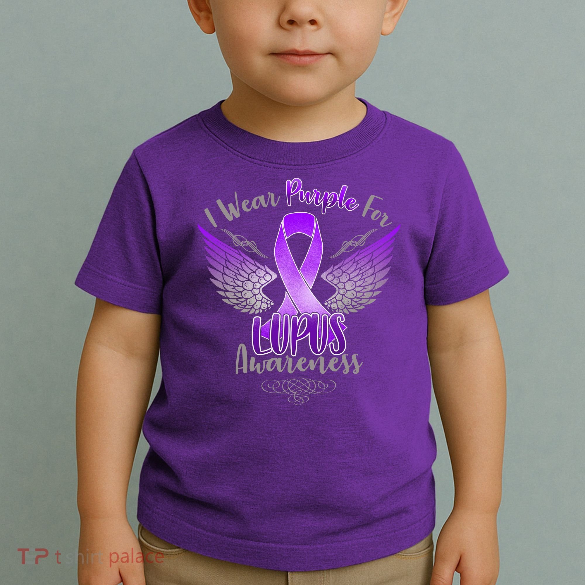 I Wear Purple For Lupus Awareness Toddler T-Shirt