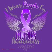 I Wear Purple For Lupus Awareness Toddler T-Shirt thumb 4