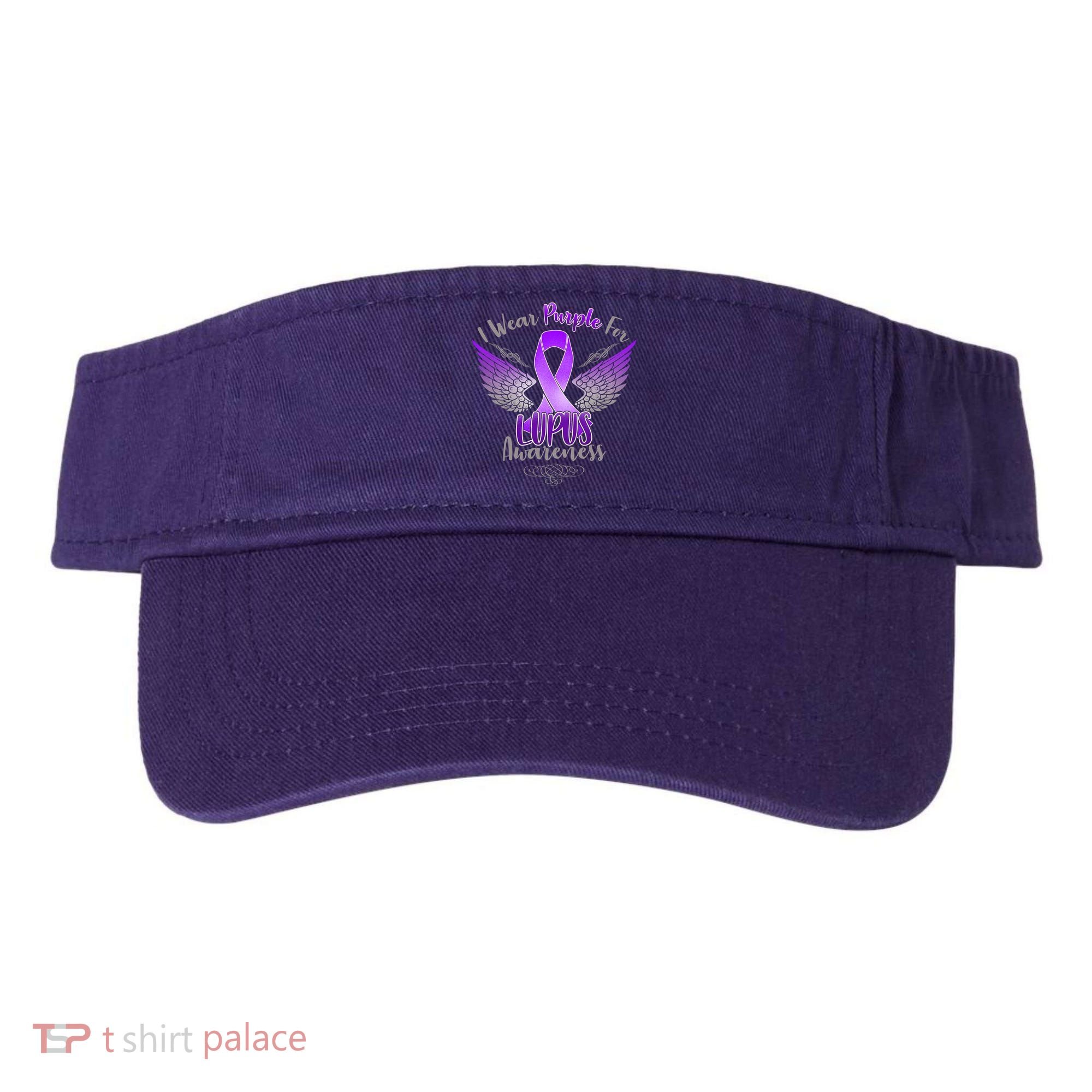 I Wear Purple For Lupus Awareness Visor