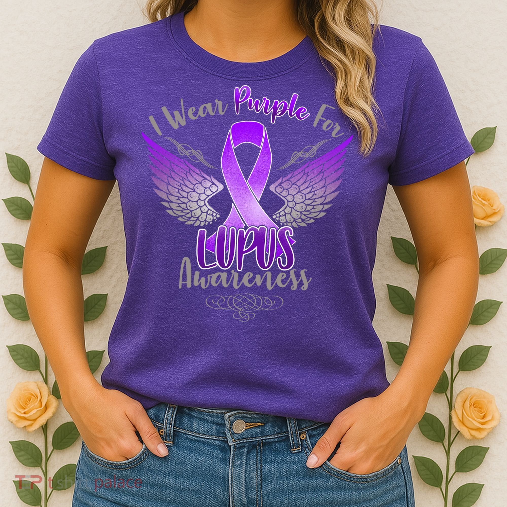 I Wear Purple For Lupus Awareness Women's T-Shirt