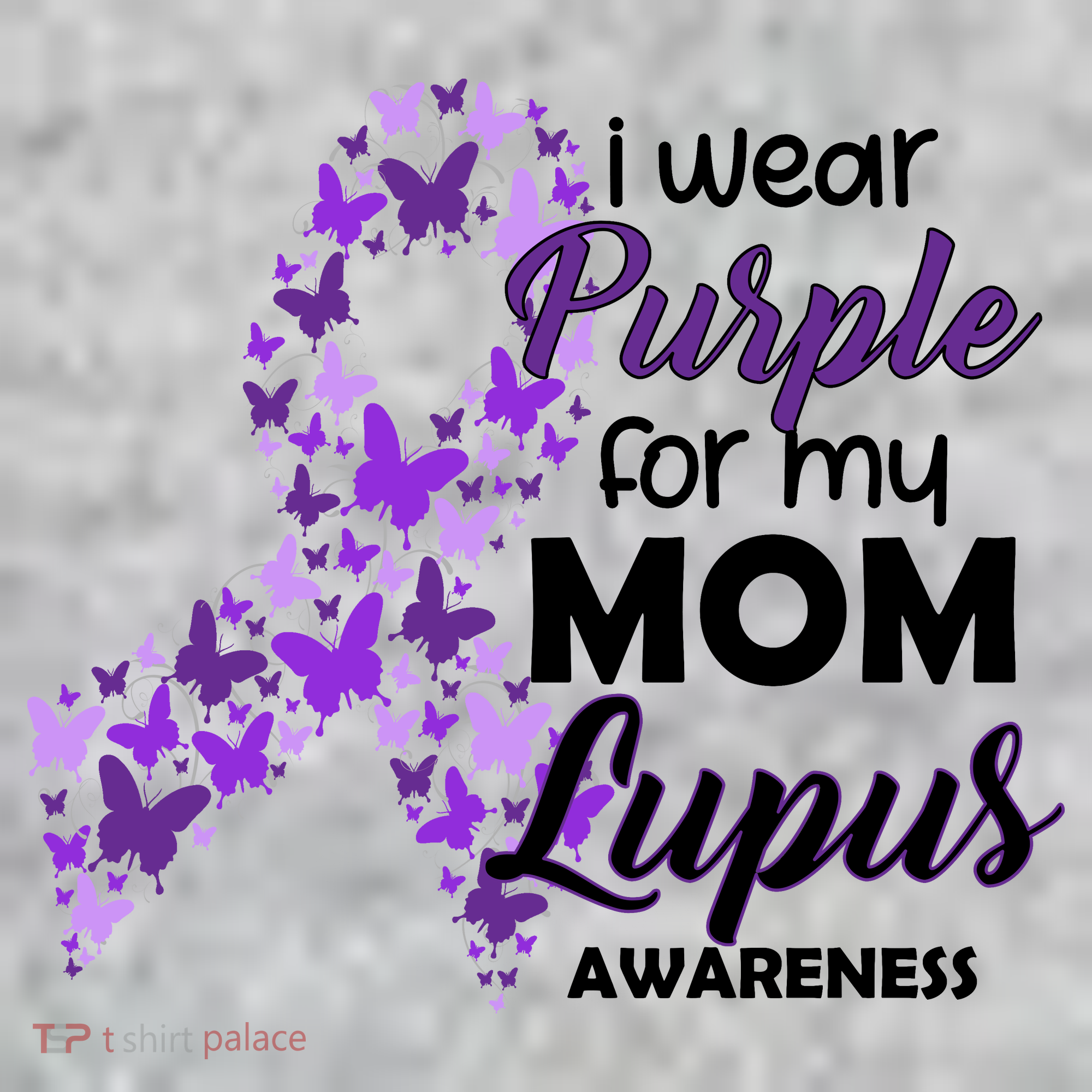 I Wear Purple For My Mom Lupus Awareness The Baniff Cuffed Pom Beanie