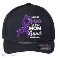 I Wear Purple For My Mom Lupus Awareness Flexfit Unipanel Trucker Cap thumb 0