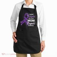 I Wear Purple For My Mom Lupus Awareness Apron thumb 2