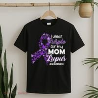 I Wear Purple For My Mom Lupus Awareness T-Shirt thumb 2