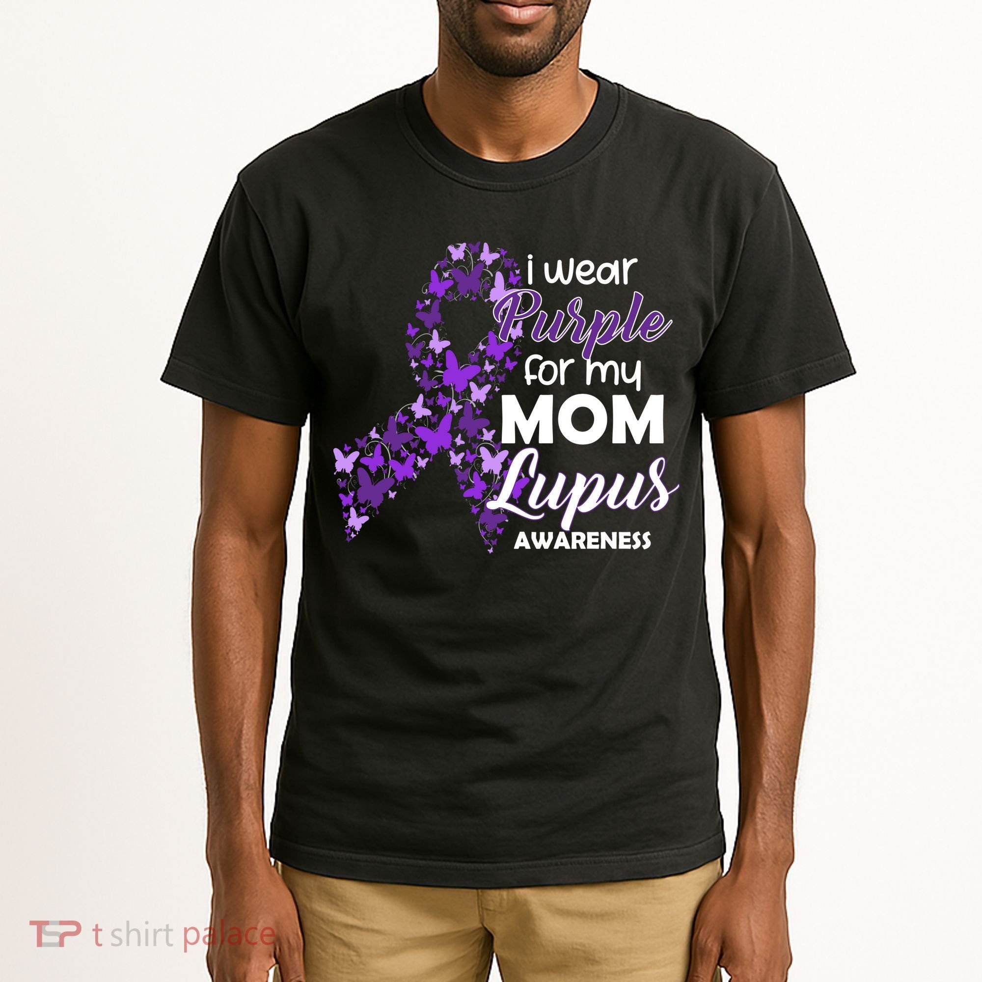 I Wear Purple For My Mom Lupus Awareness Tall T-Shirt