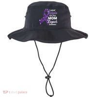 I Wear Purple For My Mom Lupus Awareness Bucket Hat thumb 0
