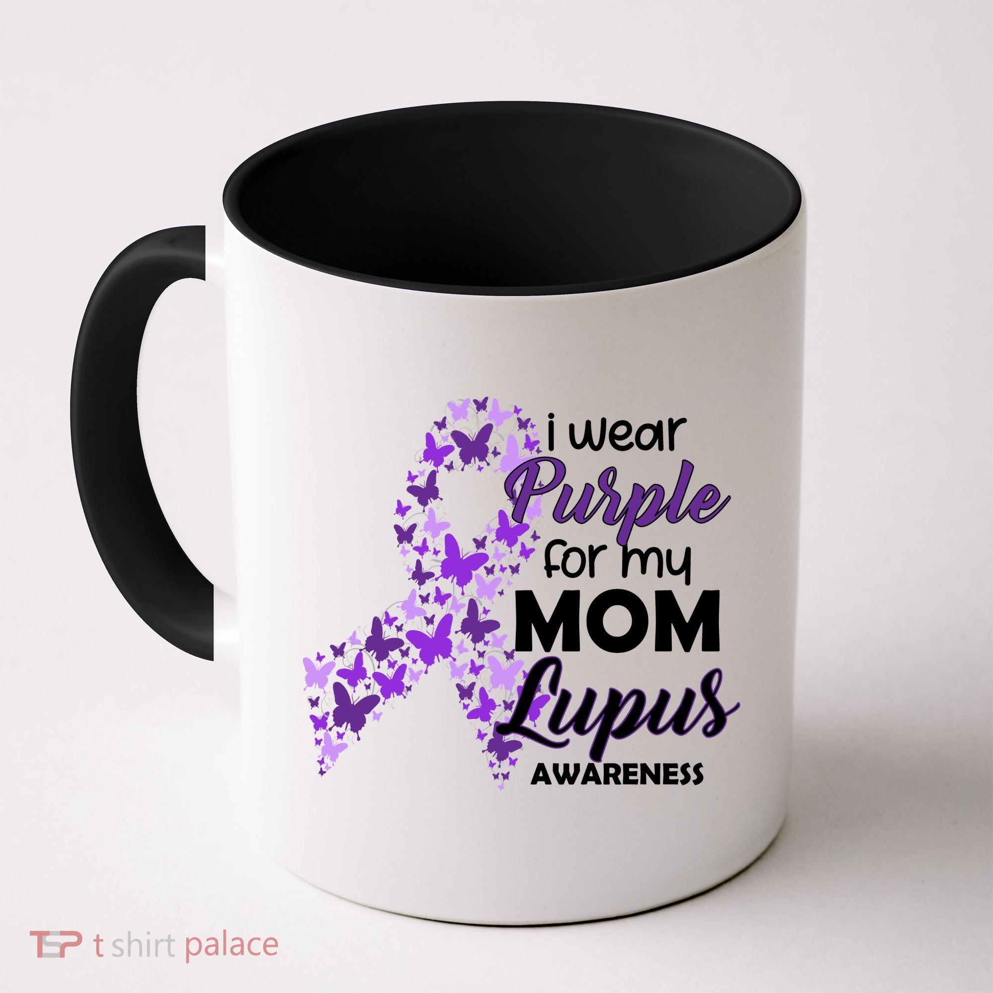 I Wear Purple For My Mom Lupus Awareness Coffee Mug