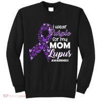 I Wear Purple For My Mom Lupus Awareness Tall Sweatshirt thumb 0