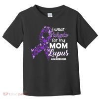 I Wear Purple For My Mom Lupus Awareness Toddler T-Shirt thumb 0